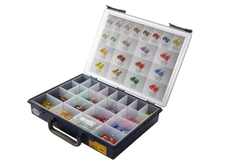 HELLA Sicherungssatz ATO & MINI - 10 Stück, 2A-40A - Flachsicherungen für alle Anwendungen, hochwertiges Ordnungskonzept mit modularer Erweiterungsmöglichkeit und passenden Ersatzteilen.