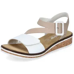 Rieker Keilsandalette in weiß von Rieker