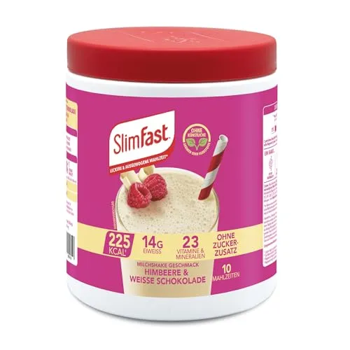 Slim Fast Pulver Himbeere + weiße Schokolade
