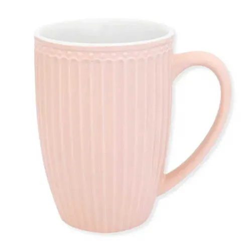 Greengate Jumbo Becher ALICE PALE PINK Rosa 500 ml Kaffeebecher Everyday Geschir