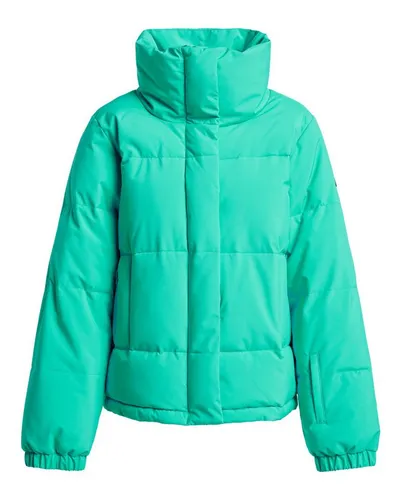 Roxy Snowboardjacke Snow Winter Rebel 10K grün M (38) - Funktionsjacke mit 10K Wassersäule, perfekt für winterliche Outdoor-Aktivitäten und sorgt für optimalen Schutz bei jedem Wetter.