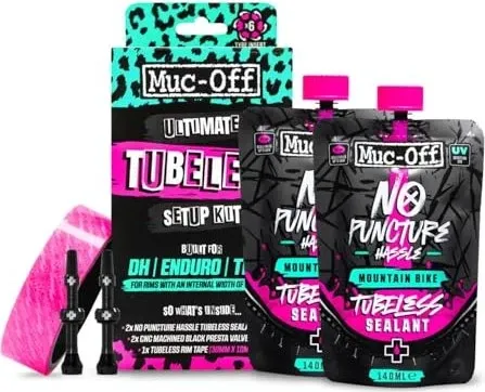 Muc-Off Ultimate Tubeless Kit 44 mm in pink von Muc-Off