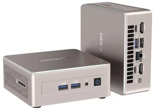 GEEKOM Mini PC mit AMD R5-7430U, 16GB RAM und 512GB SSD - Kompakter Mini-PC mit leistungsstarkem AMD Ryzen 5 Prozessor, ideal für Multimedia-Anwendungen und schnelles Multitasking. Perfekt für den Einsatz zu Hause oder im Büro.