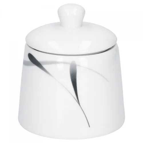 Zuckerdose Lima 300ml Porzellan weiß Dekor Zuckerbehälter Zucker Dose Geschirr
