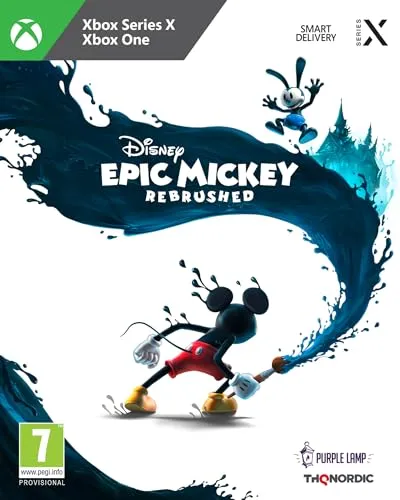 Disney Epic Mickey: Rebrushed für Xbox ONE & Series X - Action & Abenteuer Spiel, ideal für Fans von Disney mit fesselndem Einzelspieler-Modus und vielfältigen Sprachoptionen.