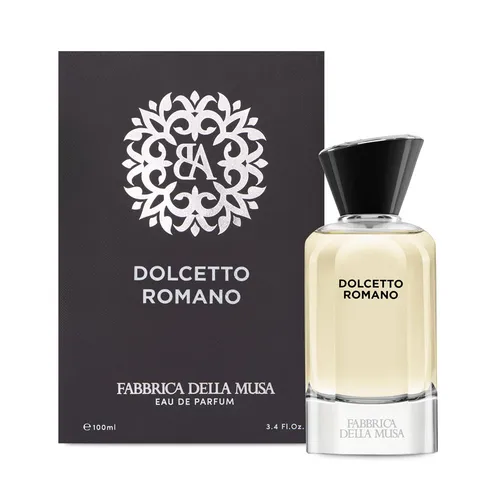 Fabbrica della Musa Dolcetto Romano Eau de Parfum 100 ml - Elegantes Eau de Parfum mit einer einzigartigen Mischung aus Zedernholz und Gewürzen. Erleben Sie sinnliche Momente und die Exklusivität der Fabbrica della Musa-Kollektion in einem stilvollen Glasflakon.