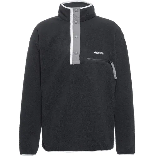 Columbia Herren Trainingspullover HELVETIA II HALF SNAP FLEECE - Outdoor Pullover aus 100% Polyester, ideal für kalte Tage mit Stehkragen und langem Arm für optimalen Komfort beim Wandern.