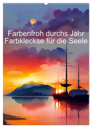 Farbenfroh durchs Jahr 2026 - Anja Zachrau - Kalender mit 14 Seiten, bringt gute Laune und farbenfrohe Akzente in Ihr Jahr, perfekt als Geschenk oder für die eigene Inspiration.