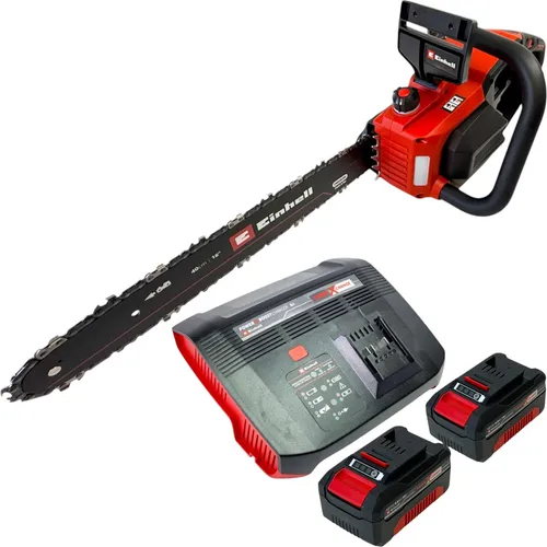Einhell GP-LC 36/40 Li BL-Solo Professional Akku Kettensäge 36 V ( 2x 18 V ) 38 cm Brushless + 2x Akku 4,0 Ah + Ladegerät