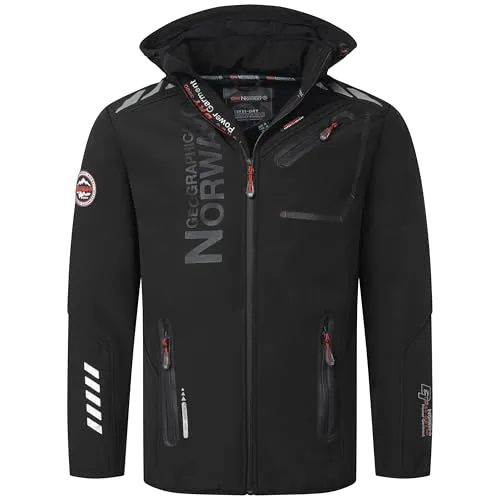 Geographical Norway Herren Softshelljacke Royaute Black/Black S