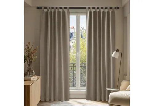 Deconovo Verdunkelungsvorhang 200x140 cm, 2er Set, Taupe - Blickdichte Thermogardinen in der Größe 200x140 cm für optimalen Kälteschutz. Hergestellt aus hochwertigem Polyester, bieten diese Vorhänge elegantes Design und einfache Montage für jedes Zuhause.