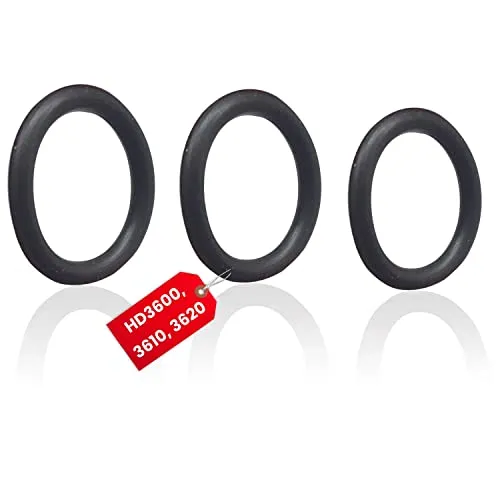 Ersatz O-Dichtungsringe, 3 Größen Set, nur kompatibel mit Philipps Perfect Draft HD3600, 3610, 3620, Zapfanlage, Gummidichtung Ersatzteile, Gummi Seals Dichtungen 15 x 1,9 mm, 15 x 1,5 mm, 10 x 1,5 mm