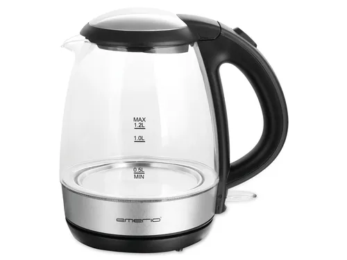 Wasserkocher WK-125145 - 2200 W Leistung für schnelles Kochen - Wasserkocher, 1.2 Liter Kapazität, mit 2200 W für schnelles Erhitzen von Wasser, ideal für Tee und Instantgerichte.