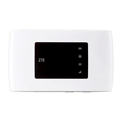 ZTE MF920 Mobile Wireless Router - 4G/LTE Hotspot für alle europäischen SIM-Karten, bietet schnelle Downloadgeschwindigkeiten von bis zu 150 Mbit/s und eine lange Akkulaufzeit dank 2000mAh Batterie.