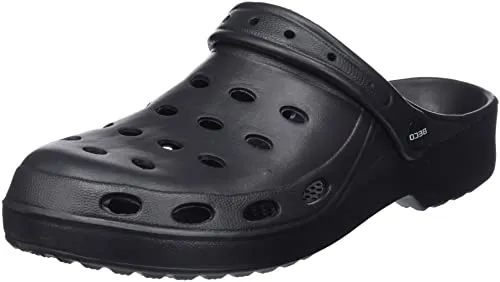 Beco Clogs Herren – leichte Herren Clogs mit bequemem Fußbett & praktischem Fersenriemen – Größe: 41-45