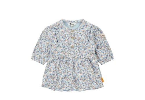 Steiff Kleid Langarm EU Größe 80 Cashmere Blue - Kleider für Baby-Mädchen, zeitloses Design mit lockerer Passform für unbeschwerte Bewegungsfreiheit und pflegeleicht waschmaschinenfest.