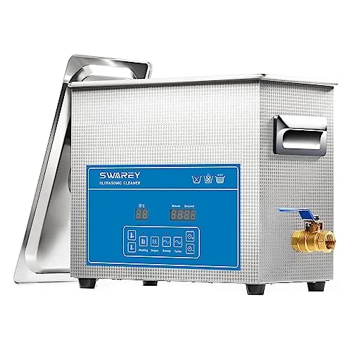 SWAREY Ultraschallreinigungsgerät 6.5L Professioneller Ultraschallreinigungsgeräte 40KHz mit Digitalem Timer und Heizung Ultraschallreiniger für Brillen Werkzeuge Schmuck Uhren Vergaser Metallteile