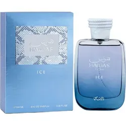 Rasasi Hawas Ice Eau de Parfum für Herren 100 ml - Herrenduft mit erfrischender Fruchtkomposition, ideal für den modernen Mann, der Frische und Energie sucht. Perfekt für den Alltag in den wärmeren Monaten.