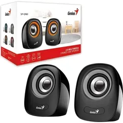 GENIUS-Lautsprecher SP-Q160 Iron Grey, 2.0, 6 W, USB-Netzteil, 3,5-Zoll-Buchse, schwarzgrau (31730027400)