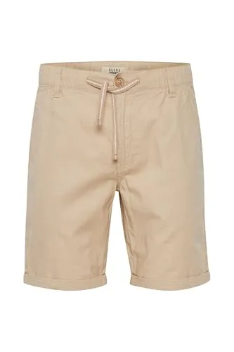 Blend Lenno Herren Leinenshorts in Chalk Stone (70032) - Größe XXL - Stylische Herren Bermuda aus hochwertigem Leinen, ideal für den Sommer. Mit elastischem Bund und Gürtelschlaufen für perfekten Sitz. Nachhaltig produziert und vielseitig kombinierbar.