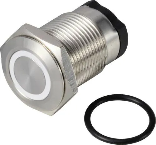 TRU COMPONENTS TC-13224160 ONPOW6316F-10E/Q/W/12V/S Drucktaster 36V DC/AC 2A 1 x Aus/(Ein) tastend Weiß IP65 1St.