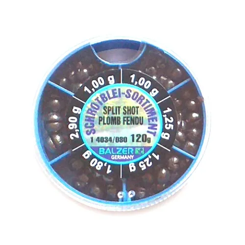 Schrotblei- Sortiment Spenderdose 120g grob