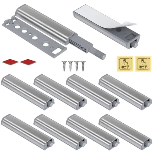 Push to Open Türöffner Jiayi 10 Stück Drucktüröffner Schrank Push Open Magnet Tip On für Türen Beschlag Möbel Schubladen Drucköffner Schranktür Magnetschnäpper Drucktüröffner Druckschnapper