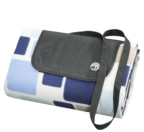 Cilio Picknickdecke Beach, wasserabweisend und faltbar - Picknickdecken für Outdoor-Aktivitäten, mit wasserabweisender Unterseite für optimalen Näseschutz und weicher Polyester-Oberfläche für höchsten Komfort. Ideal für Picknick, Strand und Camping.