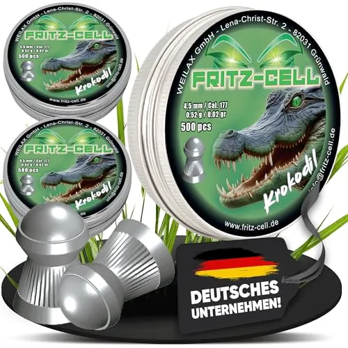 Rundkopf Diabolo 4,5 mm Fritz-Cell für Luftgewehr Luftpistole 1500