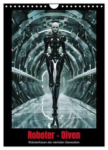 Thomas Meinert | Roboter - Diven (Wandkalender 2026 DIN A4 hoch) - Entdecken Sie die faszinierende Welt der Roboterfrauen im 21. Jahrhundert. Dieser hochwertige Wandkalender bietet 14 eindrucksvolle Motive und ist ideal für Technik- und Gesellschaftsinteressierte.