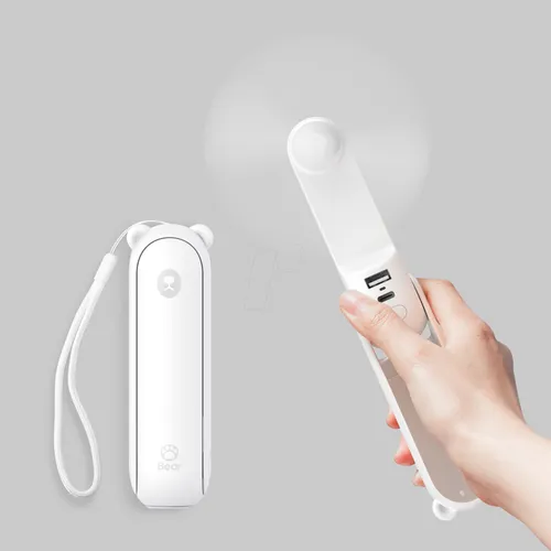JSL F8-WHITE - JISULIFE F8 Mini Handventilator 3-in-1 Weiß