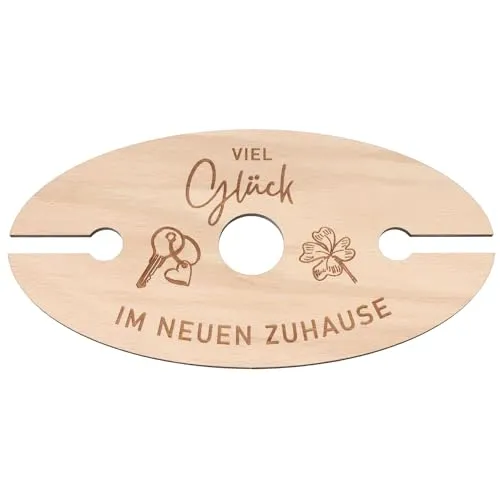 Spruchreif | Praktisches Geschenk für Weinliebhaber | Weinglashalter aus Holz | Holz Weinständer | Geschenkidee Holz | Stilvolles Geschenk zum Einzug