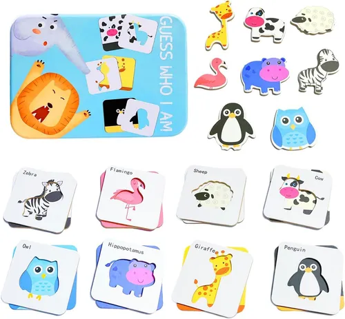 Gedächtnisspiel, Puzzlespielzeug für Kinder, Memory & Matching Pairs Card Game, Kinderpuzzle Montessori Spielzeug ab 1-3 Jahr,Lernspielzeug