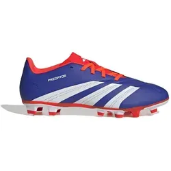 adidas Unisex Predator Club Football Boots - Flexible Ground Fußballschuhe, Lucid Blue/Cloud White/Solar Red, 45 1/3 EU - Fußballschuhe mit Regular Fit, ideal für perfekten Halt und Kontrolle auf dem Platz. Kaufen Sie eine Nummer größer für optimalen Komfort.