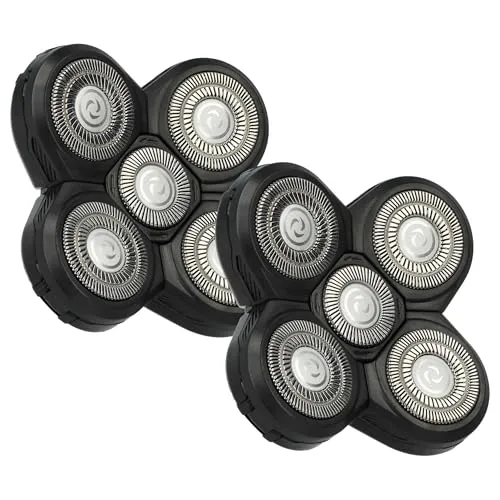 vhbw 2x Ersatz-Scherköpfe kompatibel mit Philips Arcitec 1000 Serie Elektrorasierer, Schwarz