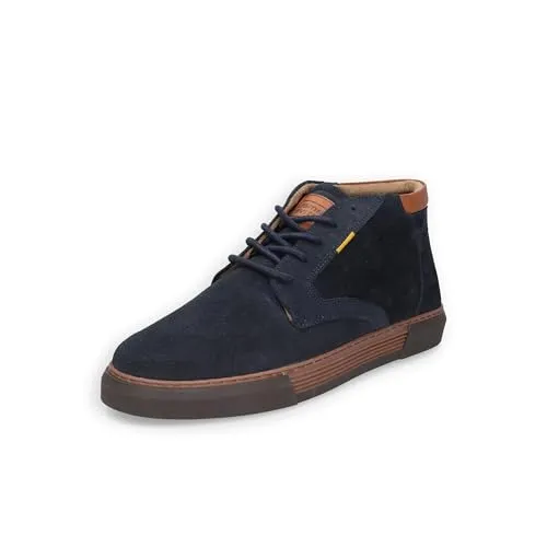 camel active Herren Hoher Sneaker aus Veloursleder Grün