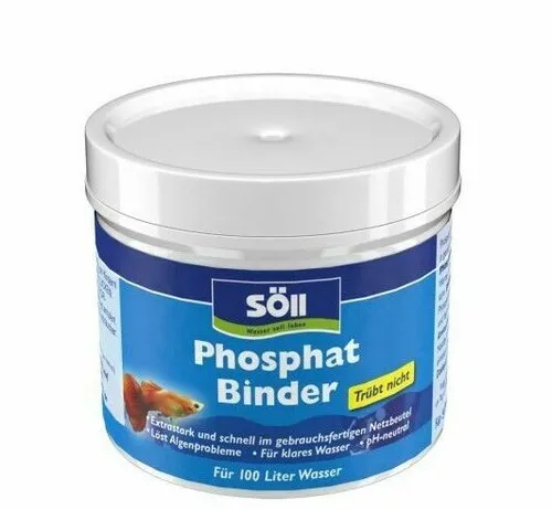 Söll Phosphat Binder- für Süßwasser 150g für 250 Liter Wasser(50%reduziert)