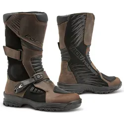 Forma Adventure Tourer Dry Stiefel - Wasserdicht in Braun/Schwarz - 45 EU - Motorradstiefel mit zertifiziertem Schutz und wasserdichtem Drytex®-Futter, ideal für lange Touren und unbefestigte Wege. Komfortable Multi-Flex-Sohle für leichtes Gehen und robustes Anti-Rutsch-Profil.