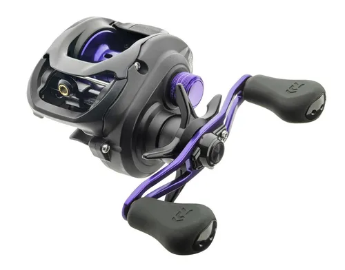 Daiwa Prorex 100HSLA Linkshand Baitcastrolle - Angelrollen für Süßwasserangeln, ausgestattet mit einer robusten Aluminiumspule und einem schnellen Schnureinzug von 77cm – ideal für präzise Würfe und erfolgreiche Angeltage.