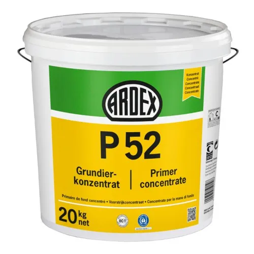 ARDEX Wandgrundierung P 52 - 1 KG - Wand-Grundierungen, wasserhemmendes Haftmittel für optimale Untergrundvorbereitung und Vermeidung von Luftblasen bei Spachtelungen, emissionsarm und lösemittelfrei.