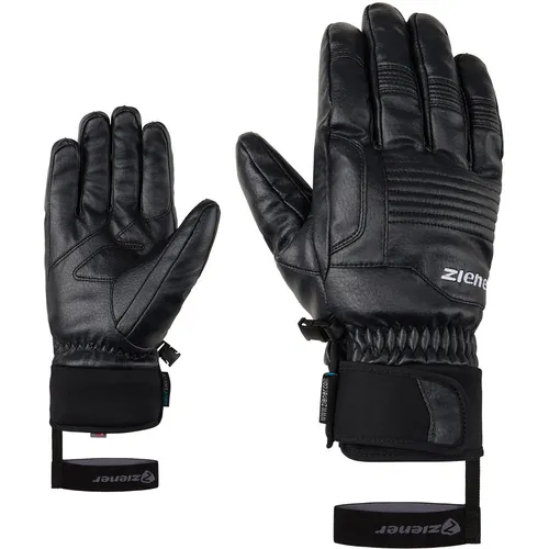 Ziener Gulmen-z AS PR Glove man black (12) 7,5 - Warme Skihandschuhe für Männer, vegan und umweltfreundlich, mit wasser- und winddichter AQUASHIELD Membrane für optimalen Wetterschutz und PrimaLoft Gold Isolierung für warme Hände bei allen Bedingungen.