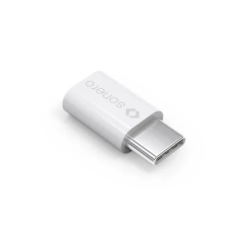 USB-C auf Micro USB Adapter (USB-C Stecker auf Micro USB-Buchse) - Weiß