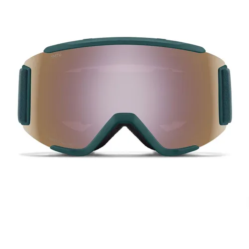 Smith Squad S Skibrille - Malachite 2425 Chromapop Everyday Rose Gold Mirror - Herren & Unisex Skibrillen, bietet optimalen Schutz und Sicht bei extremen Wetterbedingungen für unbeschwerten Skispaß.