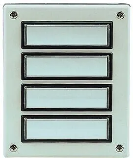 Grothe 55634 Klingelplatte Weiß