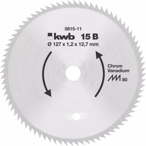 KWB CV Kreissägeblatt Typ B für Profilholz Ø 250 x 30 x 1,4 mm 80 Zähne B 93