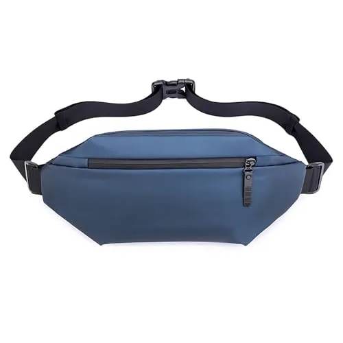 YISILINYX Bauchtasche Gürteltasche Groß für Herren und Damen,Nylon Hüfttasche mit Getränkehalter,Waist Fanny Pack Gurt Verstellbarer für Camping Wandern Fitness Lauf Fahrrad Reise(Blau)