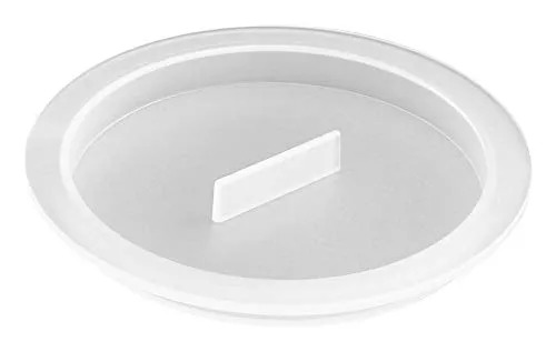 Home Xpert Vielzweck-Deckel, Universaldeckel, Joghurtdeckel, Glasdeckel, Dosendeckel, milchig-transparent weiß, rund, passt bis Ø 7,9 cm