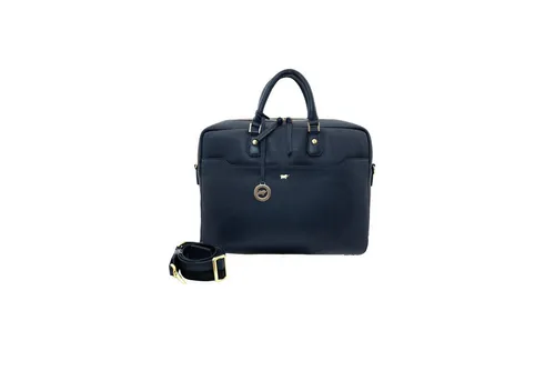 Braun Büffel Hanna Aktentasche aus Leder mit Laptopfach 41 cm - Blau - Elegante Braun Büffel Hanna Aktentasche aus hochwertigem Leder mit praktischem Laptopfach. Ideal für den täglichen Einsatz und stilvolle Aufbewahrung Ihrer Unterlagen. Perfekt für Beruf und Freizeit.