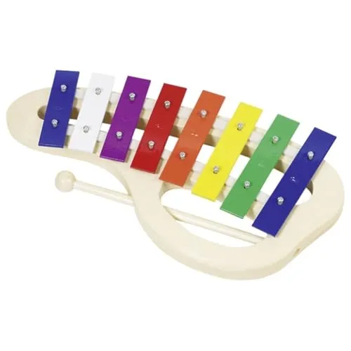 Goki 61979 - Xylophon - Holzspielzeug mit farbigen Tasten, ideal für das spielerische Erlernen von ersten Tonfolgen.