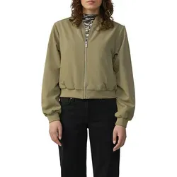 Stylischer Blouson für Frauen, Gr. L (40), green - Funktionsjacken, ideal für kühle Tage mit Rippbündchen und praktischem Design, bietet Komfort und Stil zugleich.
